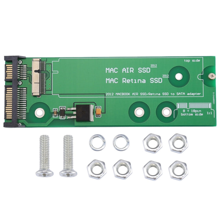 Adattatore SSD a SATA per MacBook Air 11,6 pollici A1465 (2012) e 13,3 pollici A1462 (2012), SSD to SATA A1465 A1462 Adattatore SSD a SATA per MacBook Air 11,6 pollici A1465 (2012) e 13,3 pollici A1462 (2012), SSD to SATA A1465 A1462